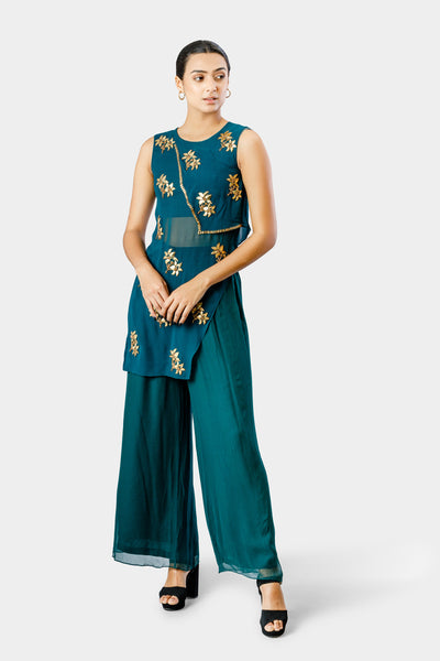 Embroidered Tunic with Pant