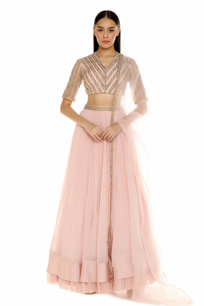 RM-BLUSH PINK EMBROIDERED ORGANZA