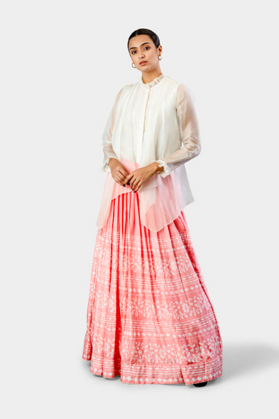 Pink Printed Skirt
